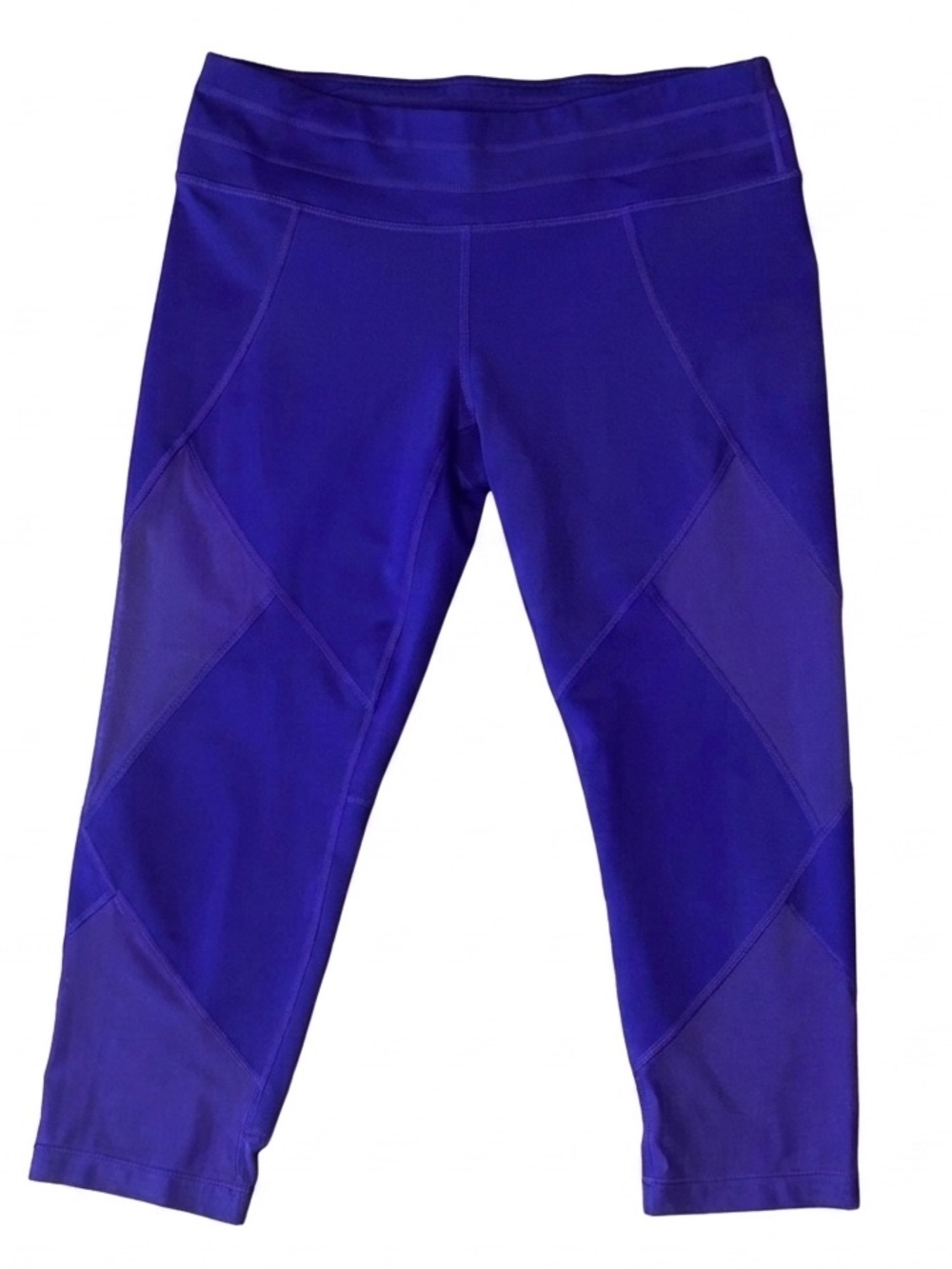 Athleta Mesh Sonar Capri, Purple SIZE M - Picture 3 of 6